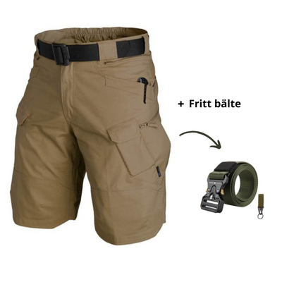 Alex - Shorts med flere lommer + gratis belte