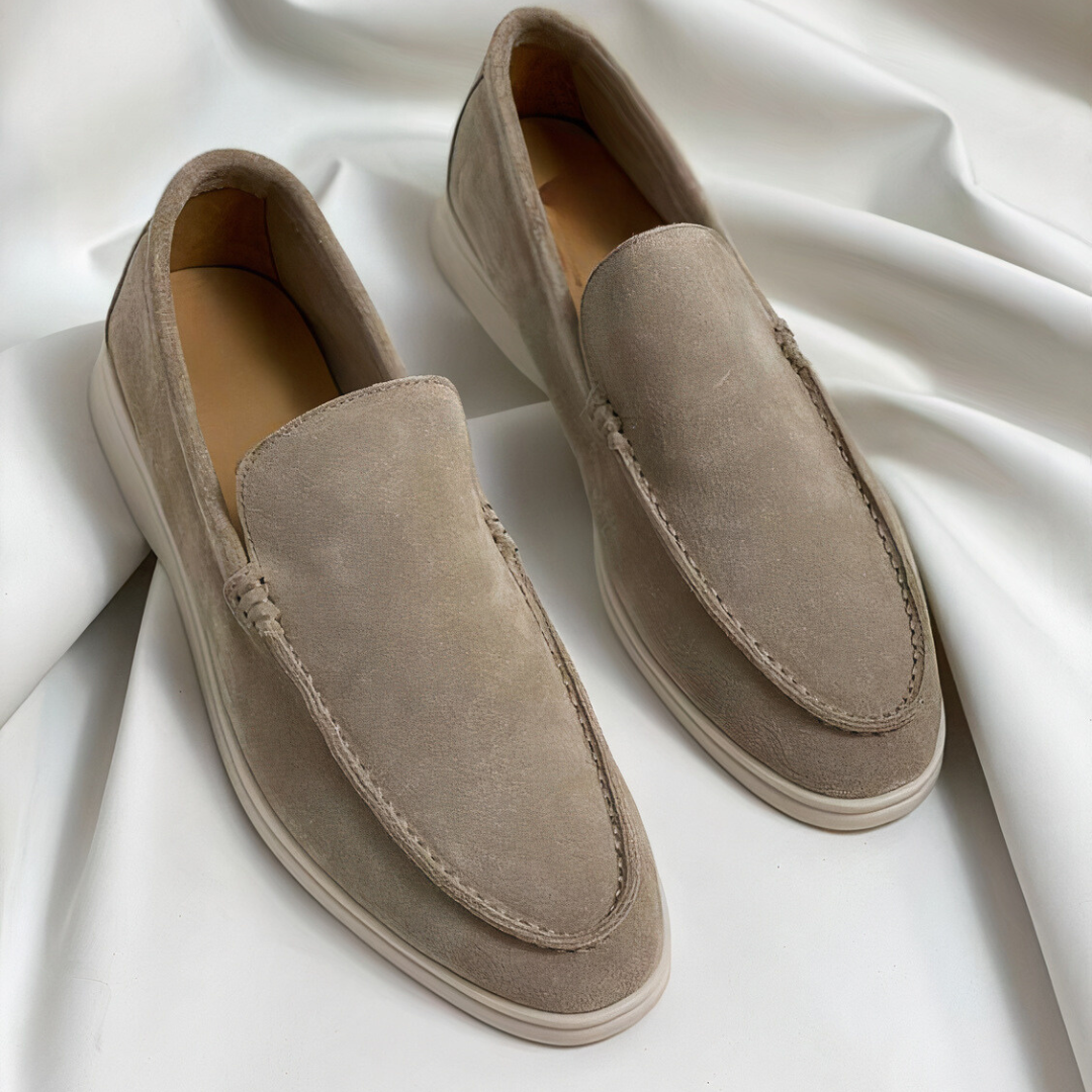 Gio - Vintage loafers i skinn for menn