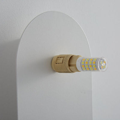 Nordisk vegglampe med ringfot i glass, 1-lys