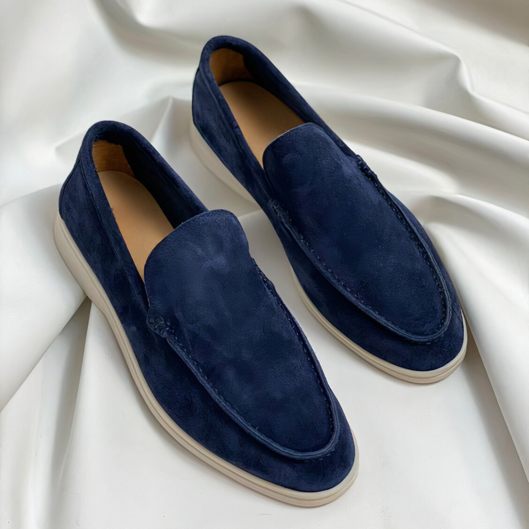 Gio - Vintage loafers i skinn for menn