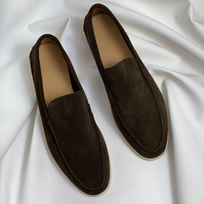 Gio - Vintage loafers i skinn for menn