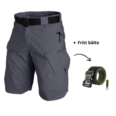 Alex - Shorts med flere lommer + gratis belte
