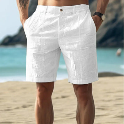 Avslappet linshorts for menn til avslappede sommerdager