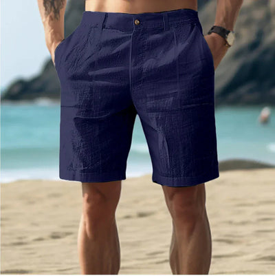Avslappet linshorts for menn til avslappede sommerdager