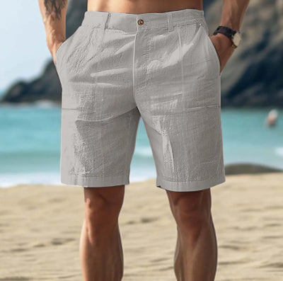 Avslappet linshorts for menn til avslappede sommerdager
