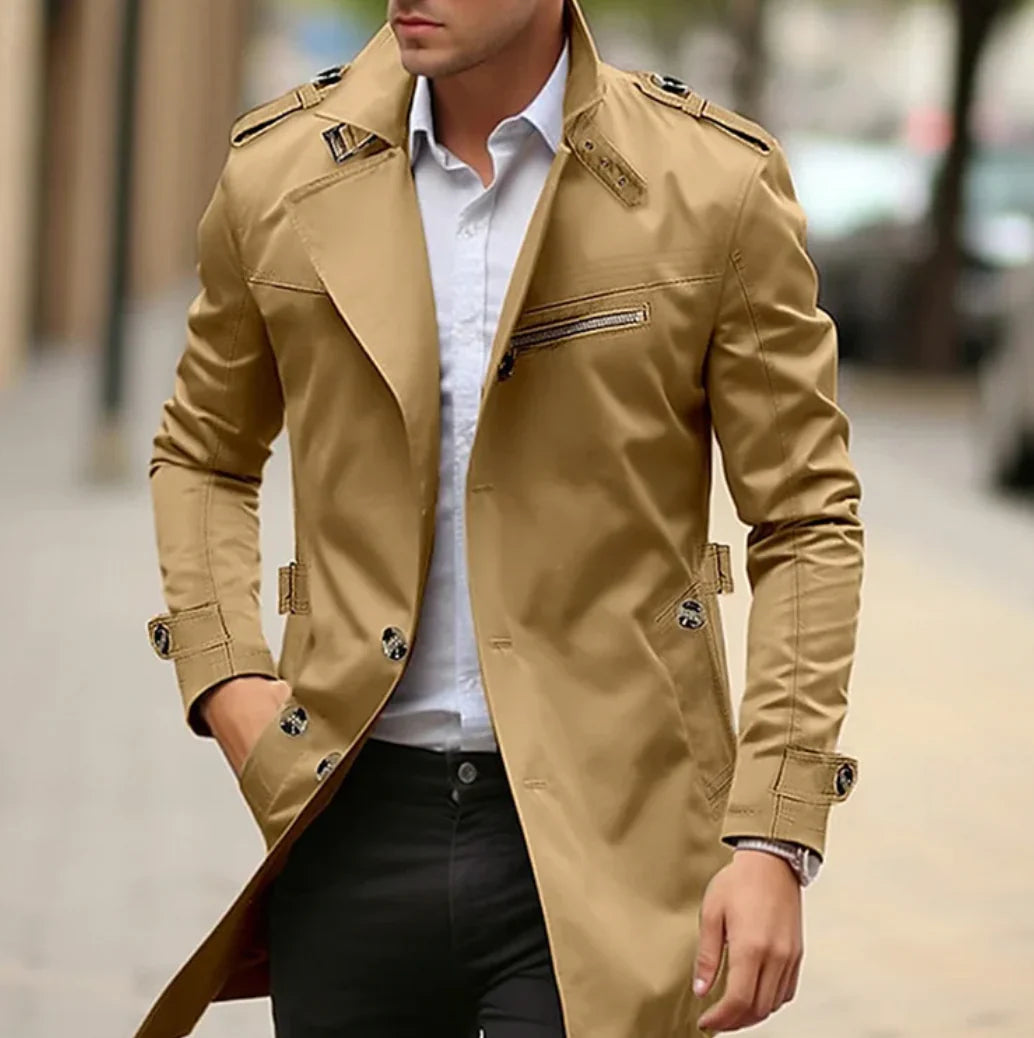 NELIO - Elegant trenchcoat for menn til våren