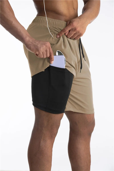 Titan | Løpeshorts med fôr og telefonlomme - Komfort og funksjonalitet