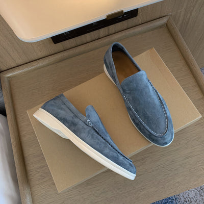 Gio - Vintage loafers i skinn for menn