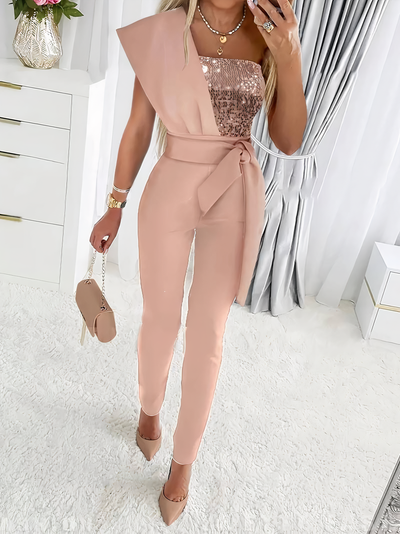 Monroe - Bodycon jumpsuit med paljetter