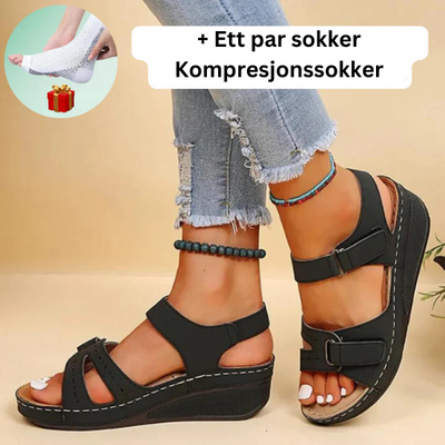 Fasjonable ortopediske sandaler for sommeren