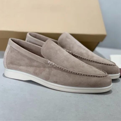 Stefano | Loafers i semsket skinn