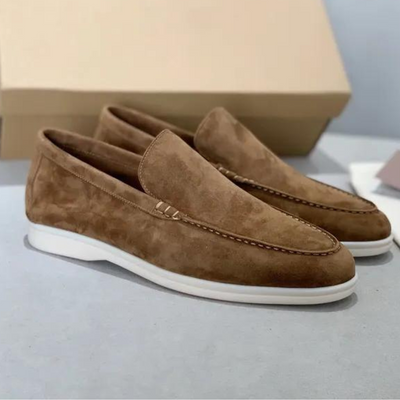 Stefano | Loafers i semsket skinn