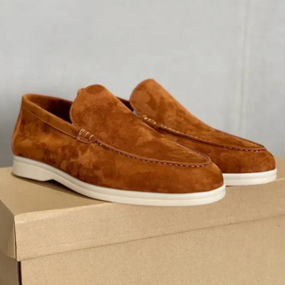 Stefano | Loafers i semsket skinn