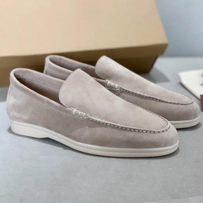Stefano | Loafers i semsket skinn