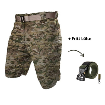Alex - Shorts med flere lommer + gratis belte