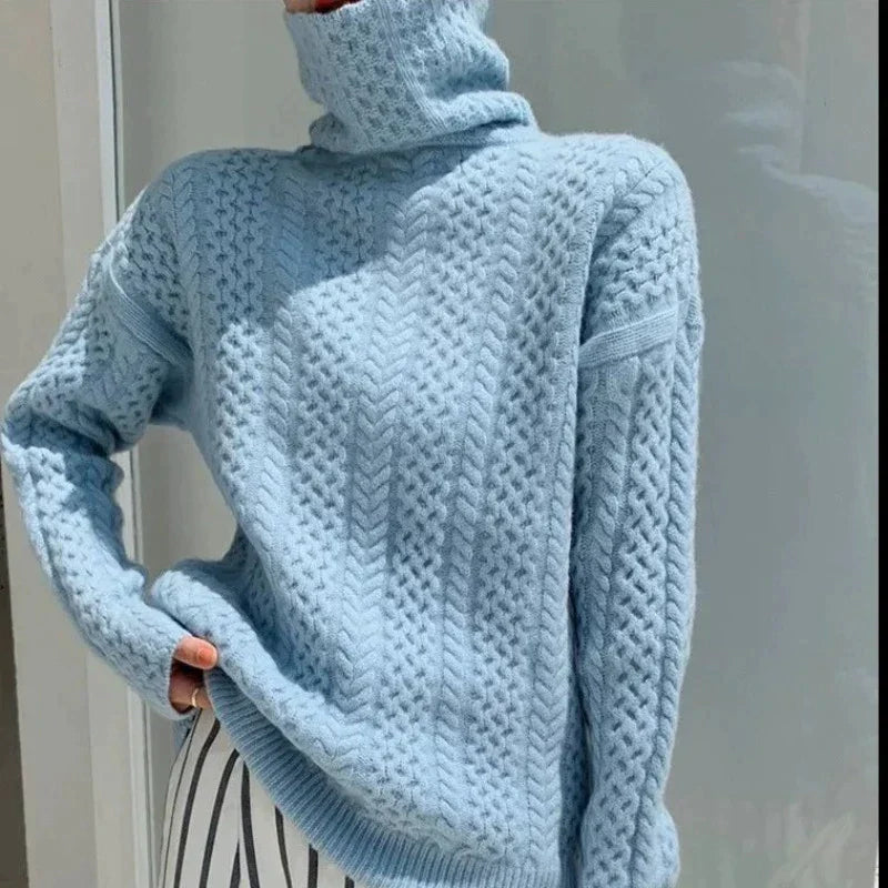 BOUCLÉ COUTURE Rullehalsgenser