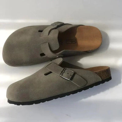 Unisex Boston sandaler i ekte skinn – komfort og stil for sommeren 2025
