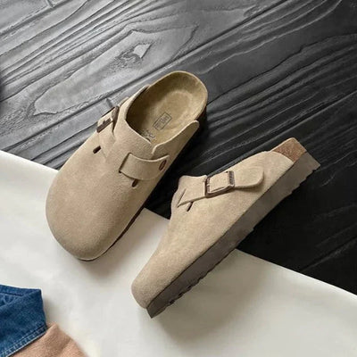 Unisex Boston sandaler i ekte skinn – komfort og stil for sommeren 2025