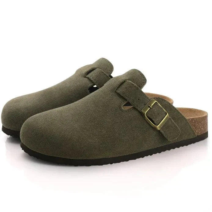 Unisex Boston sandaler i ekte skinn – komfort og stil for sommeren 2025