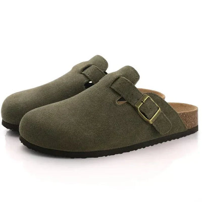 Unisex Boston sandaler i ekte skinn – komfort og stil for sommeren 2025