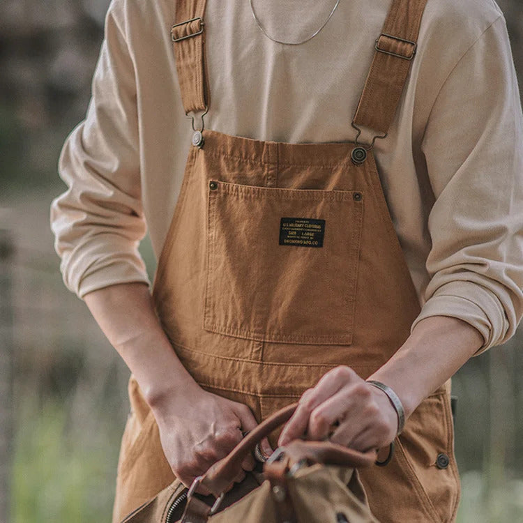 Unisex vintage-inspirert kanvasbukse