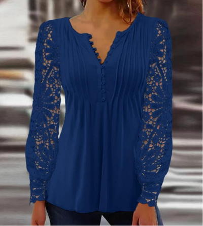 Jeanne - Elegant langermet bluse