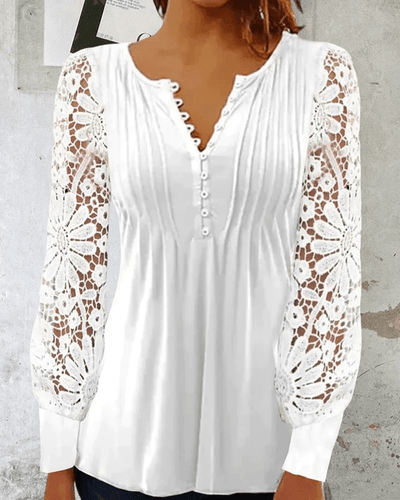 Jeanne - Elegant langermet bluse