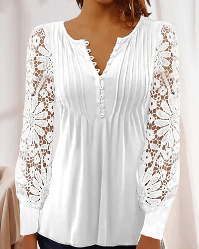 Jeanne - Elegant langermet bluse