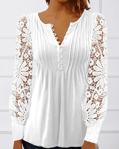 Jeanne - Elegant langermet bluse