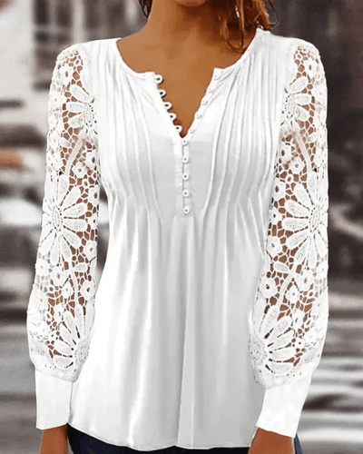 Jeanne - Elegant langermet bluse