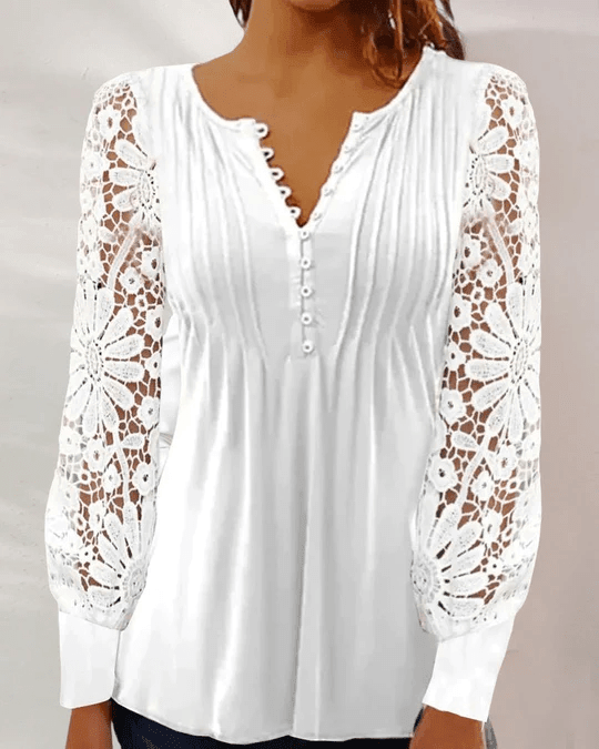 Jeanne - Elegant langermet bluse