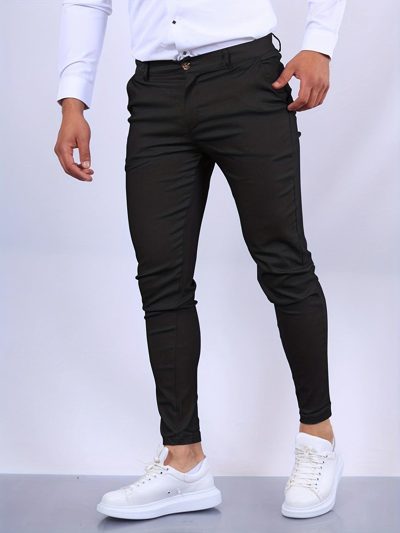 Skinny chino-bukse for menn
