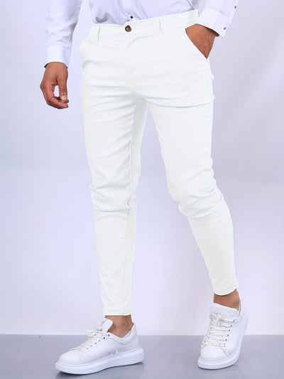 Skinny chino-bukse for menn