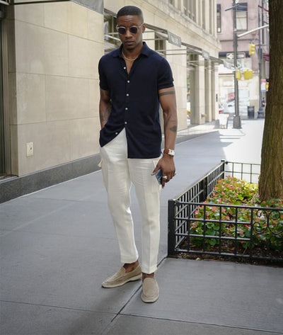 Gio - Vintage loafers i skinn for menn