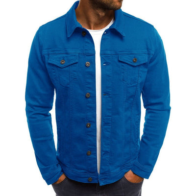 Casual denimjakke for menn