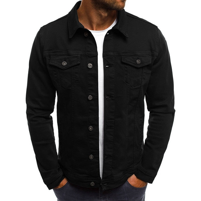 Casual denimjakke for menn