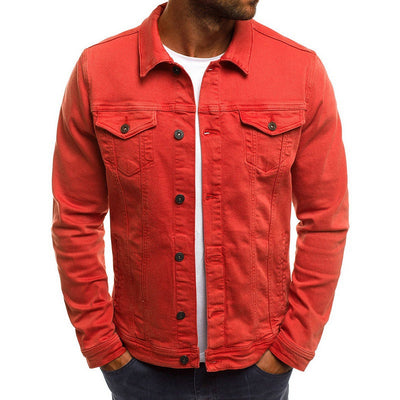 Casual denimjakke for menn