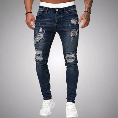 Slitte jeans for menn